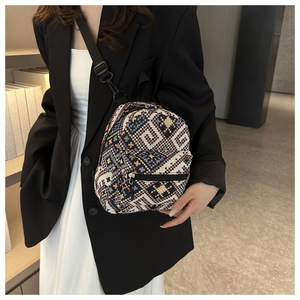 Phi thường mô hình phụ nữ cổ điển dân tộc Ba lô du lịch Vai Túi hình học Ba Lô Túi cho phụ nữ cô gái - Product Image 5