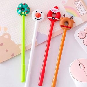 Christmas Gift Kawaii Plastic Gel <b>Pen</b> with Custom logo Promote Cheap Silicone <b>Pens</b> Suitable for School Students and Children - Product Image 3