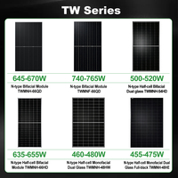 Panneau solaire TongWei 680W 700W 745W 750W 760W, type N, TOPCon, bifacial, photovoltaïque, pour montage au sol