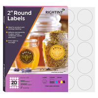 Hojas de Etiquetas Adhesivas de Vinilo y Papel Precortadas, 210x297mm, Blancas, para Rascar, para Impresoras de Inyección de Tinta