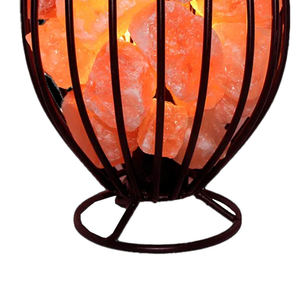 Lámpara de Sal Rosa del Himalaya en Cesta de Hierro Pulido con Atrapasueños Feng Shui para Decoración Espiritual y del Hogar, Regalo - Product Image 6