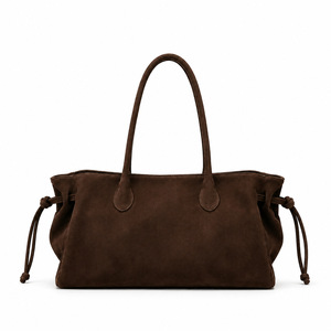 Bolso de Mano <span class=keywords><strong>ZAMO</strong></span> para Mujer, en Cuero Genuino Color Gris Caramelo, Modelo 2026, Nuevo, de Alta Gama, Ligero, con Cierre de Cremallera - Product Image 5
