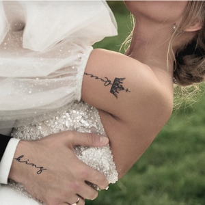 Abecome Individuelle Temporäre Tintensticker Ungiftig Einfach Aufzutragen Wassertransfer Pflanzliche Tattoo-Aufkleber für den Körper - Product Image 4