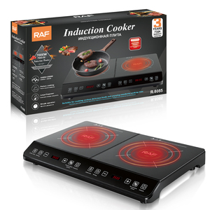 Table de cuisson à <span class=keywords><strong>induction</strong></span> RAF 7000W à double zone avec puissance de 3500W plus 3500W, affichage numérique LED <span class=keywords><strong>pour</strong></span> une cuisson efficace - Product Image 4