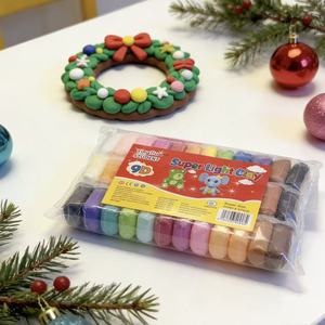 <span class=keywords><strong>Plastilina</strong></span> Antibacteriana Ultraligera de Colores, Segura para Niños de Jardín de Infancia, Juguetes de <span class=keywords><strong>Plastilina</strong></span> para Pintar a Mano, 24 Colores, Edades 0-14+ - Product Image 6