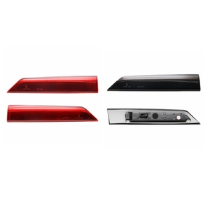 Luci di Stop LED Rosse/Fumé a Striscia per Porte Posteriori Gemelle Van/Minibus, Terza Luce di Stop Montata in Alto per <span class=keywords><strong>Ford</strong></span> <span class=keywords><strong>Transit</strong></span> - Product Image 1