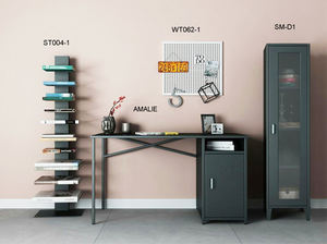 Estantería Vertical de Metal, estantería blanca y <span class=keywords><strong>negra</strong></span> para esquina de sala de estar, estantería, <span class=keywords><strong>Torre</strong></span> - Product Image 5