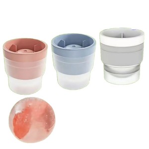 Ice Ball Maker Household Round Sphere Mold 4pcs Blue White Pink Whiskey Ice Cube Tray For Commercial Residential Use - Product Image 2