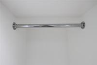 Organisateur de garde-robe à tube unique Welltop, finition chrome, cintre à vêtements, tiges réglables VT-10.004