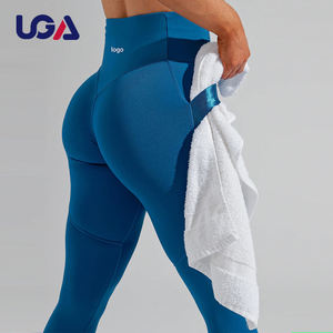 फैक्टरी प्रत्यक्ष महिला प्लस आकार उच्च कमर जिम चड्डी आड़ू हिप योग पैंट खेल पहनने संपीड़न लेगिंग - Product Image 1