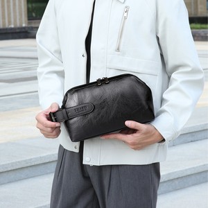กระเป๋าเครื่องสำอางและเคสทรงคลัทช์ลำลองมีซิปสำหรับผู้ชายทำจาก PU สไตล์ข้ามพรมแดนที่ไม่เหมือนใคร - Product Image 2