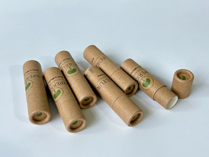 หลอดกระดาษคราฟท์สีน้ำตาลไม่ฟอกขาวแบบดันขึ้น บรรจุภัณฑ์กระดาษแข็งรีไซเคิลสำหรับบรรจุบาล์มแบบแท่งที่เป็นมิตรต่อสิ่งแวดล้อม - Product Image 2