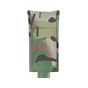 Cross-border outdoor tactical foldable mesh storage bag; adjustable drawstring-closure water bottle mesh pouch; portable utility - Product Image 5