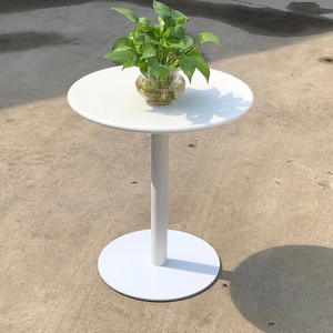 Muebles de Exterior Modernos de Alta Calidad de Aleación de Aluminio Metálico, Mesas de Comedor Negras para Patio, Balcón, Cafetería, Restaurante - Product Image 5