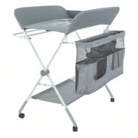 Table à langer pliable Lemoon TD-516, table à langer portable avec roulettes, sac multifonction pliable