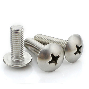 Tornillo de máquina de cabeza alomada de acero inoxidable de alta calidad, tornillo de rosca personalizada, fijaciones con longitud en pulgadas - Product Image 3