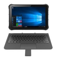 Tablette robuste Windows 10 de 12 pouces, mini ordinateur portable industriel avec clavier intégré, 4G LTE, NFC, 1/2D, RS232, RS485