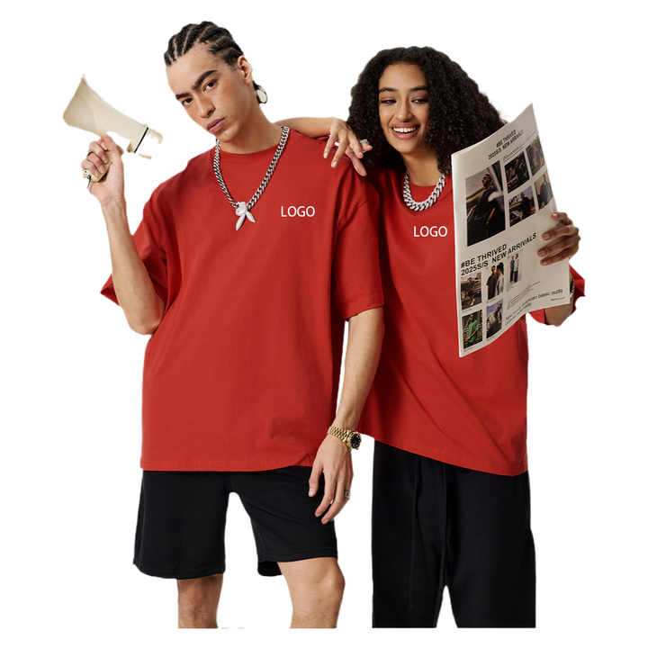 New custom 30 color spring/summer men's and women's casual 235G matching T-shirt 100% cotton couple youth style
