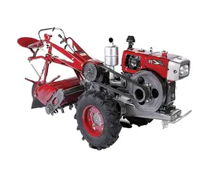 Cheap Two Wheels Assembled Walking Tractor 8HP Electric Start R180 Diesel Engine Walking Tractor