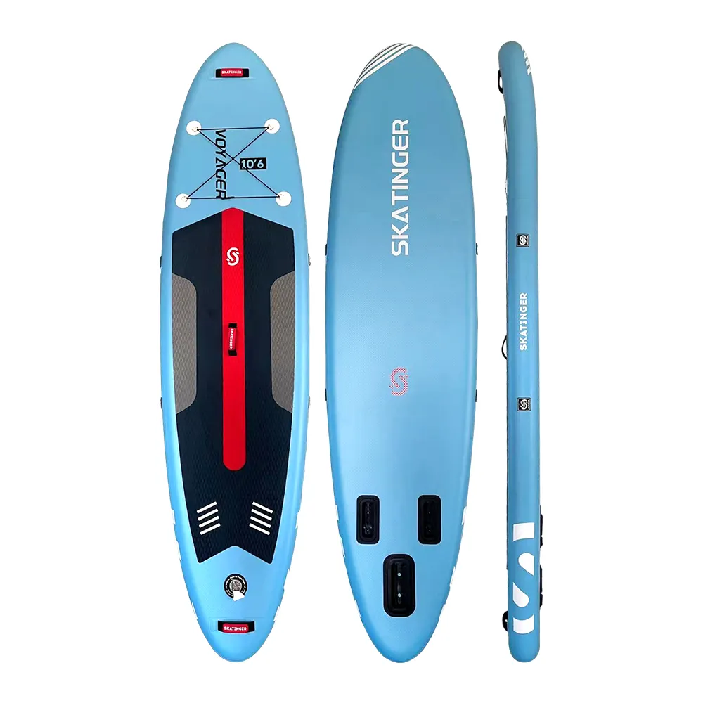 Skatinger air paddle board water sports and entertainment 3 handles with rubber logo