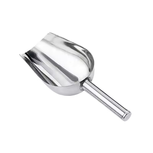 Pala para Hielo de Acero Inoxidable con Gancho, Pala para Productos Secos para Fiestas, Buffets y Cocina - Product Image 1