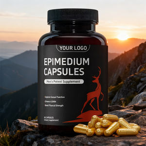 Softgel di Epimedium con 30% di Icariina per Migliorare la Funzione Sessuale, Tonico Naturale e Supporto Adattogeno, Etichetta Privata all'Ingrosso - Product Image 1