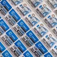 Etiqueta de producto electrónico personalizada, vinilo resistente al agua, pegatina de número de serie, etiqueta de código de barras secuencial