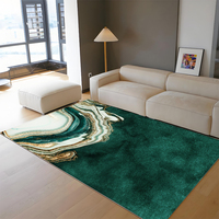 High Quality Soft Large Size Carpet and Velvet Green Carpet for Living Room Event Rugs