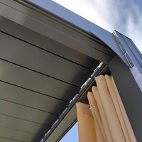 Pergola bioclimatique moderne extérieure personnalisée en aluminium à lames orientables 3x3 3x4 4x4 6x4 M