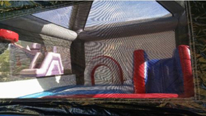 Venta caliente nuevo producto inflable gigante <span class=keywords><strong>fuerza</strong></span> despierta deluxe rebote casa Jersey portero - Product Image 4