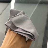 Chiffon de nettoyage en microfibre sans peluches, 20 pièces de haute qualité gris, chiffon de polissage de verre à vin pour écrans, miroirs électroniques, Chrome Ipad