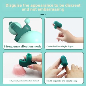Vibrateur à doigts en silicone pour femme avec taille de doigt réglable, boucle vibrante ergonomique et économie d'effort - Product Image 3