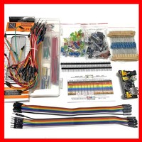 Composants électroniques, condensateur électrolytique permanent, résistance, LED, kit de platine d'expérimentation à 830 trous, pack de composants UNO R, kit de démarrage pour débutants