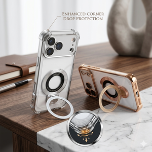 <span class=keywords><strong>Funda</strong></span> Protectora con Anillo de Soporte de PC+TPU y Esquinas con Amortiguación de Aire para <span class=keywords><strong>iPhone</strong></span> 17 Pro <span class=keywords><strong>Max</strong></span>, con Soporte Integrado, Lista para Enviar, Entrega Rápida - Product Image 1