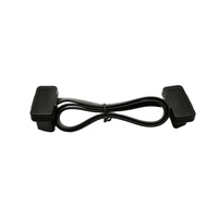 Cable de Extensión Plano y Delgado OBD2 de 16 Pines y 8 Pines, Macho a Hembra, para Lector de Códigos, Herramienta de Diagnóstico de Automóviles, 5V-18V, Rojo, 60CM
