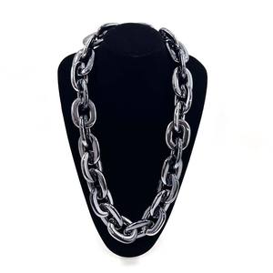 Kalung Rantai Cuban <span class=keywords><strong>Link</strong></span> Emas Hip Hop Besar, Kalung Rantai Penggemar 3D Busa nfl - Product Image 5