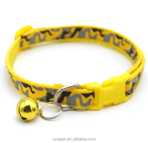 Promoción <span class=keywords><strong>Collar</strong></span> de gato a rayas 1,0 CM campana camuflaje personalizado <span class=keywords><strong>Collar</strong></span> de perro estilo encantador Aleación de plástico para fiestas al aire libre - Product Image 5