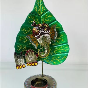 Metal Handicrafts Home Decor Tabletop Art Deco <b>Lightweight</b> Hand-cut and Hand-shaped Metal Components Powder-coated Diwali Decor - Product Image 1