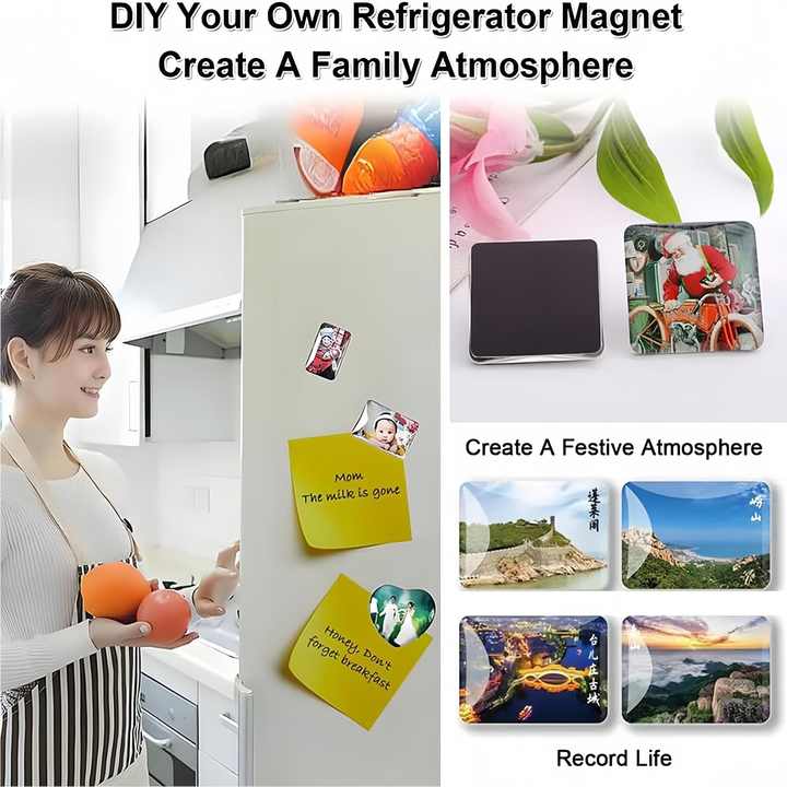 80X53Mm Magnet Making Machine 50*50 Square Fridge Magnet Making Machine Hand Press 63.5X63.5Mm Magnetic Machine Photo