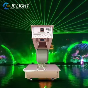 Lampu Laser Landmark Kepala Bergerak Luar Ruangan Menunjukkan Lampu Laser 50W Yang Kuat Atap Iklan Laser Hotel Rgb