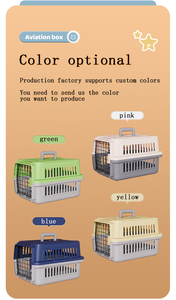Trasportino Pieghevole Giallo in Plastica Rigida per Cani e <span class=keywords><strong>Gatti</strong></span>, Approvato per il Trasporto Aereo, Ideale per Viaggi, Spedizioni e Uso Veterinario (Disponibile all'Ingrosso) - Product Image 4