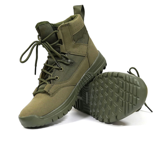 TSB1102 Olive Green <b>Spring</b> Fresh Green Grass Hiking Shoes Jungle <b>Boots</b> Desert <b>Boots</b> Light Weight Suede Cow Leather Light Weight - Product Image 5