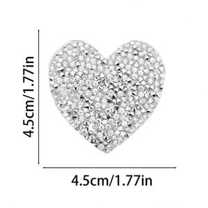 Nuevo Parche Termoadhesivo de Diamantes de Imitación Brillantes en Forma de Corazón de Varios Tamaños para Decoración de Ropa, Bolsos y Sombreros - Product Image 4