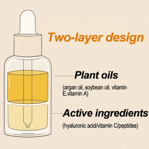 Vitamin C Collagen Hyaluronic Acid Anti Aging Wrinkle Whitening Facial Skin Care Products VC <b>Face</b> Biphasic <b>Serum</b> - Product Image 3