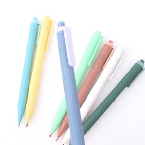 Promotion exceptionnelle 2022 - Papeterie personnalisée - Stylo à encre gel en plastique de couleur maca mignon avec logo pour le bureau - Cadeau pour filles du Japon et de Corée - Product Image 3