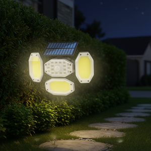 Lámpara Solar de Jardín D0100HPS4S7, LED Blanco Cálido, Impermeable, con Sensor de Movimiento, para Montaje en Pared, de Gran Tamaño - Product Image 2