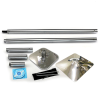 Kit de barre de pole dance en acier inoxydable pour la pole dance, extension de chambre à coucher pour le spinning, bars de clubs de santé pour le sport et les loisirs