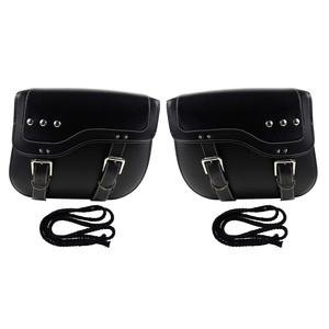 <span class=keywords><strong>Borsa</strong></span> Laterale Universale in Pelle PU per Moto, Adatta a Harley, Suzuki, Kawasaki, Yamaha - Product Image 1
