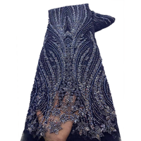 NI.AI Tulle africain perlé Net dentelle dentelle avec paillettes brodé tissu dentelle pour robe de mariée