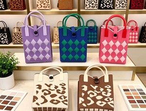 Borsa a <span class=keywords><strong>tracolla</strong></span> <span class=keywords><strong>mini</strong></span> in maglia con cinturino regolabile multiuso, nuova borsa tote casual alla moda in maglia per donna, per uscite quotidiane - Product Image 1